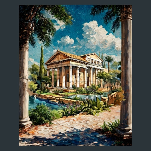 Ancient Rome 9 Metal Wall Art and Desktop Mouse Pad by X2Metal