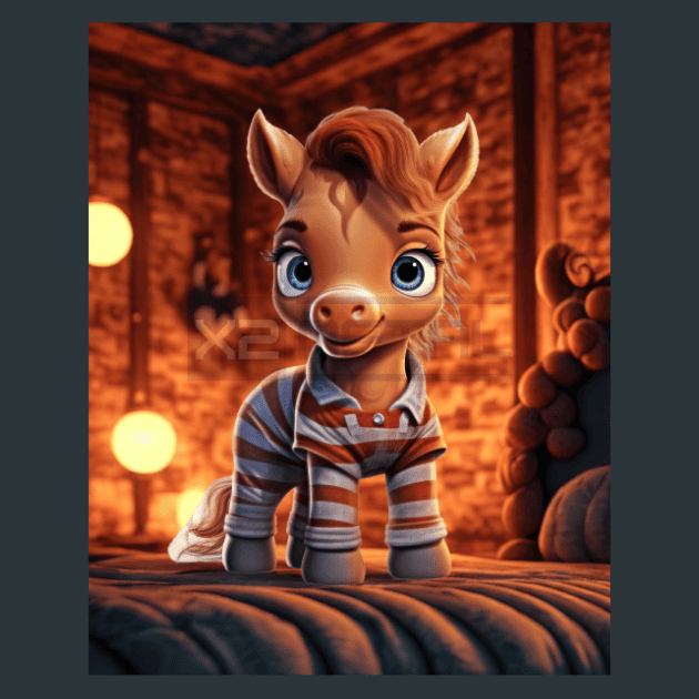 Animal Pajaminals 21 Metal Wall Art and Desktop Mouse Pad by X2Metal