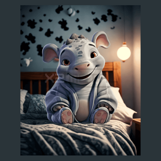 Animal Pajaminals 23 Metal Wall Art and Desktop Mouse Pad by X2Metal