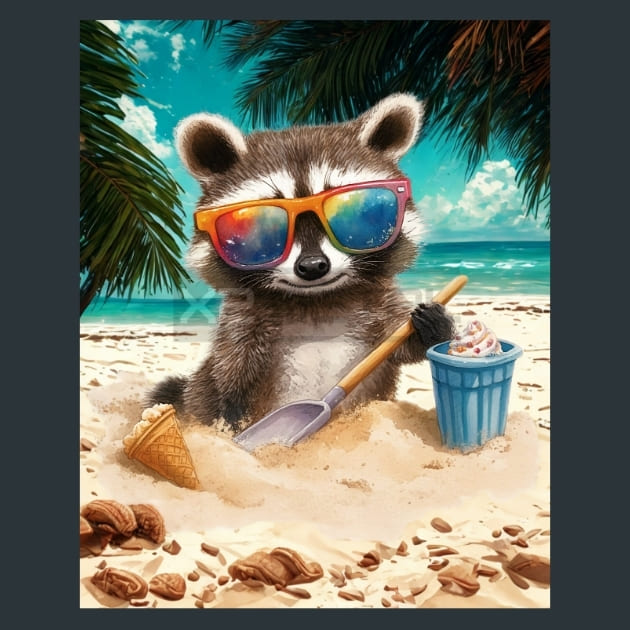 Animals On The Beach 15 – Metal Print &amp; Mouse Pad | ChromaLuxe | Made in Iowa USA