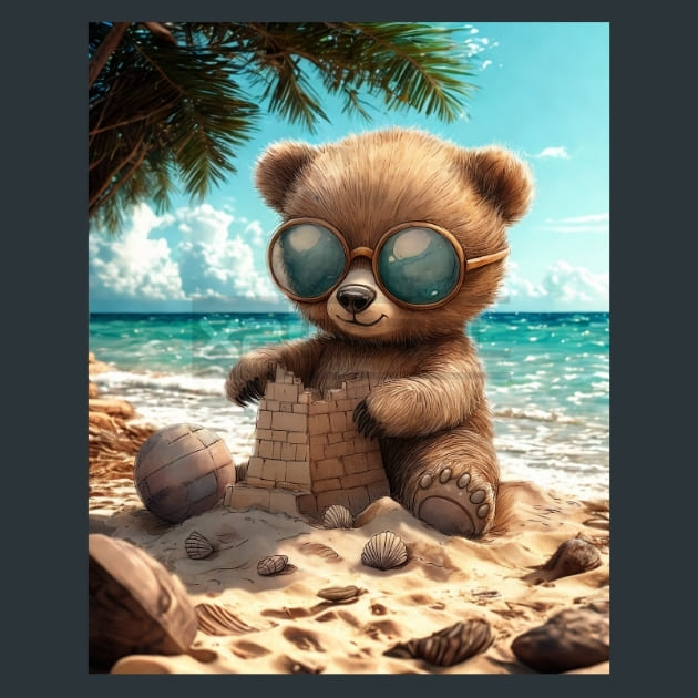 Animals On The Beach 4 – Metal Print &amp; Mouse Pad | ChromaLuxe | Made in Iowa USA