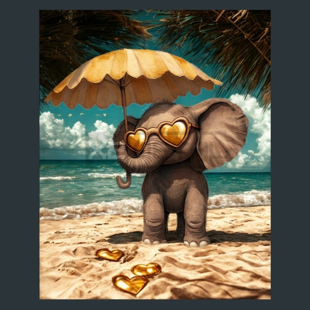 Animals On The Beach 5 – Metal Print &amp; Mouse Pad | ChromaLuxe | Made in Iowa USA