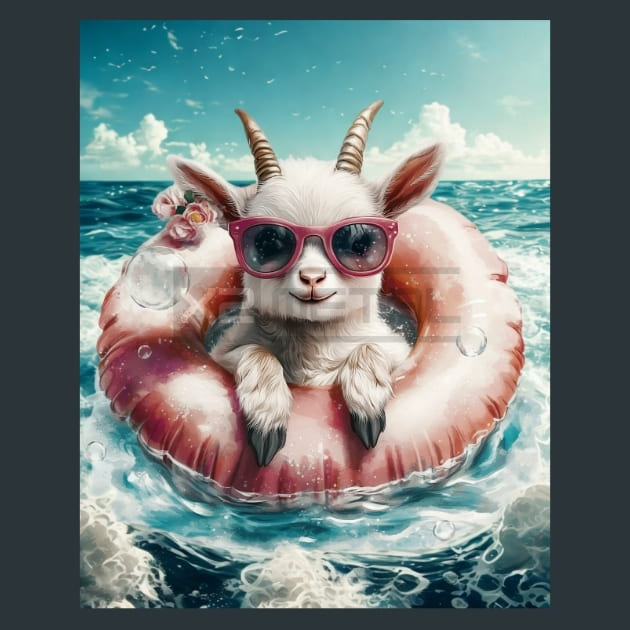 Animals on the Beach 6 Metal Wall Art and Desktop Mouse Pad by X2Metal