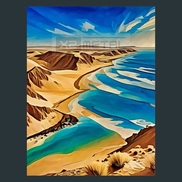 Arabian Sea Majesty Metal Wall Art and Desktop Mouse Pad by X2Metal