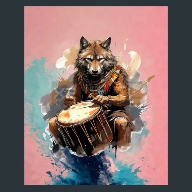 Arctic Howl Wolf – Metal Print &amp; Mouse Pad | ChromaLuxe | Made in Iowa USA