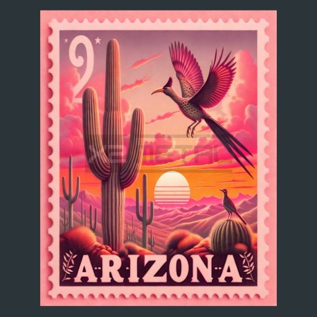 Arizona-Stamp-Metal-Prints