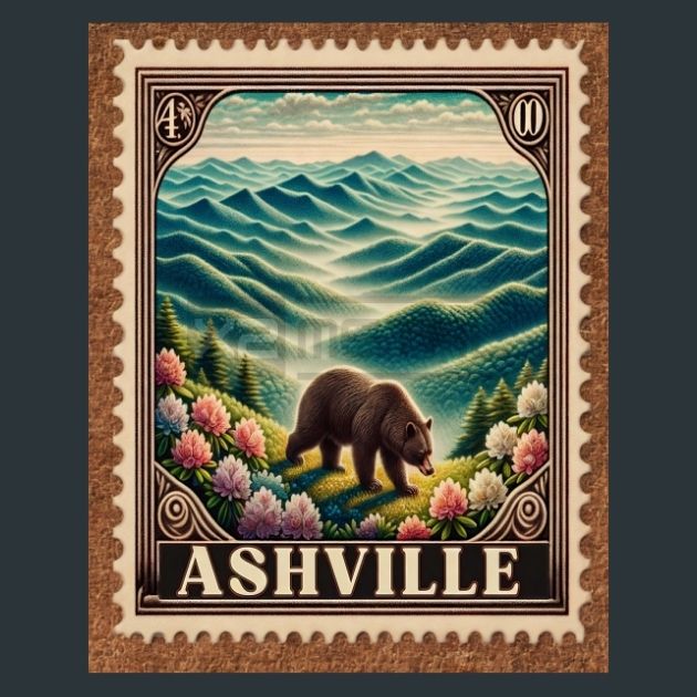 Ashville-Stamp-Metal-Prints