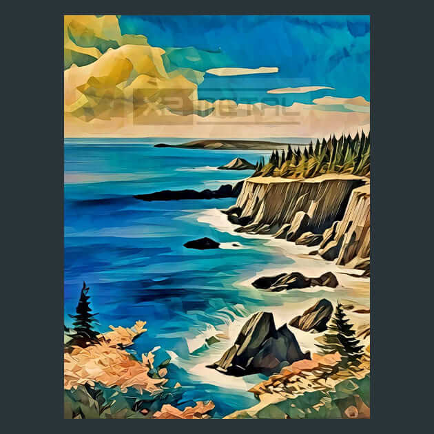 Atlantic Oceanic Wonders Metal Wall Art and Desktop Mouse Pad by X2Metal