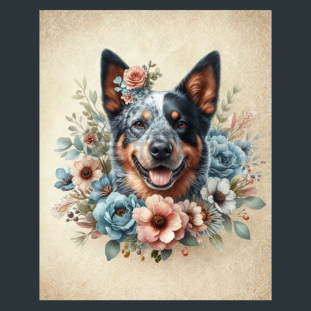 Australian Cattle Dogs Metal Wall Art and Desktop Mouse Pad by X2Metal
