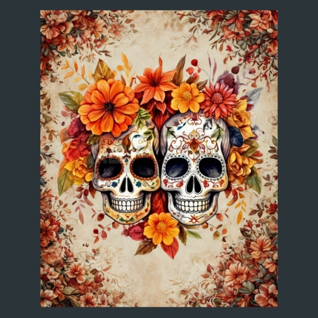 Autumn Catrina Metal Prints, Posters &amp; Mousepads