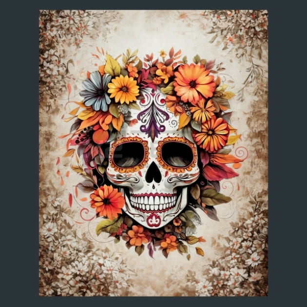 Autumn Catrina 21 Metal Wall Art and Desktop Mouse Pad by X2Metal