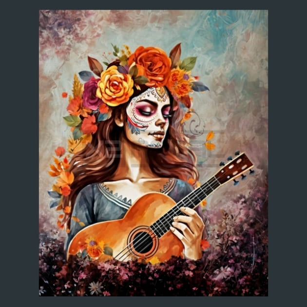 Autumn Catrina Metal Prints, Posters &amp; Mousepads