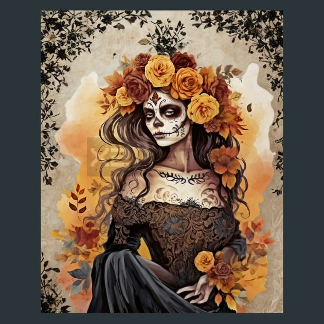 Autumn Catrina Metal Prints, Posters &amp; Mousepads
