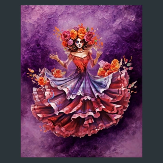 Autumn Catrina 35 Metal Wall Art and Desktop Mouse Pad by X2Metal