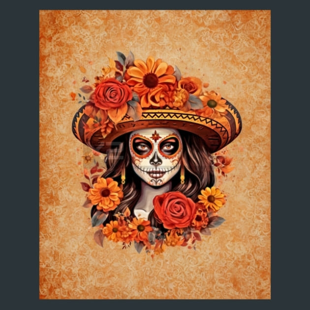 Autumn Catrina Metal Prints, Posters &amp; Mousepads