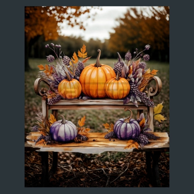 Autumn Lavender 13 Metal Wall Art and Desktop Mouse Pad by X2Metal