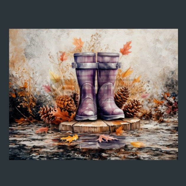 Autumn Lavender 32 Metal Wall Art and Desktop Mouse Pad by X2Metal