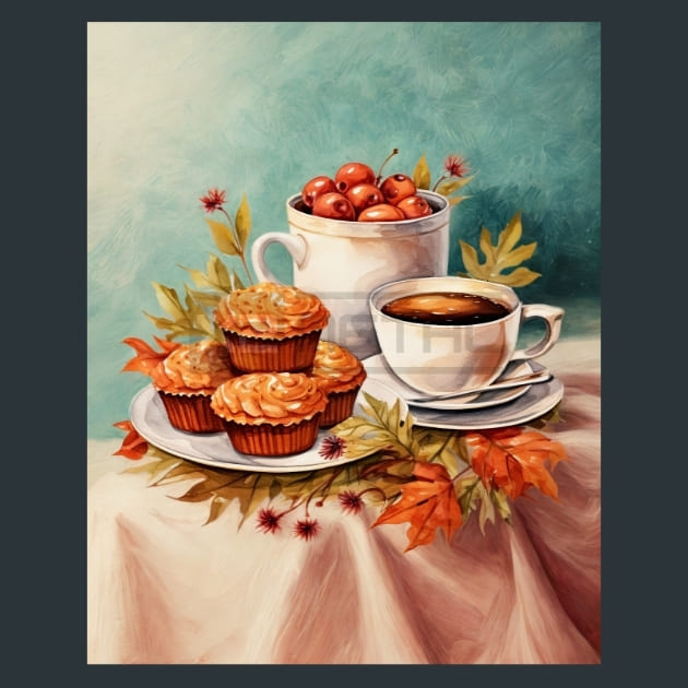 Autumn Tea 5 – Metal Print &amp; Mouse Pad | ChromaLuxe | Made in Iowa USA