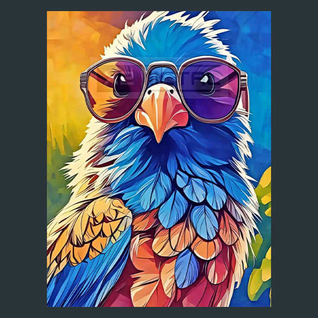 Avian Glamour Metal Wall Art and Desktop Mouse Pad by X2Metal