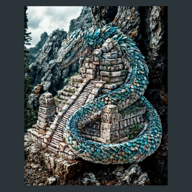 Aztec Maya Cosmos 25 – Metal Print &amp; Mouse Pad | ChromaLuxe | Made in Iowa USA