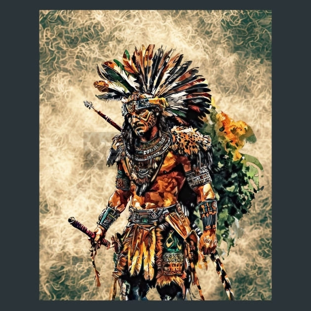 Aztec Maya Cosmos 3 Metal Wall Art and Desktop Mouse Pad by X2Metal