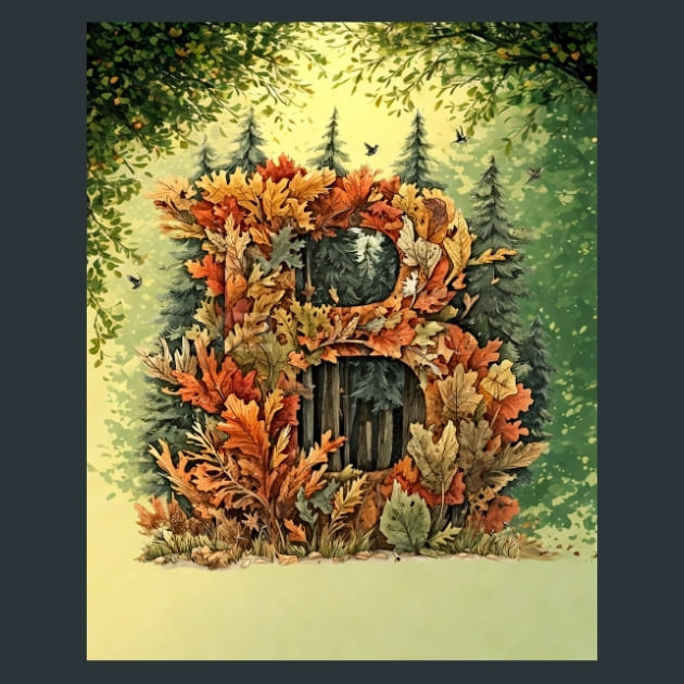 B1 Autumn Alphabets Metal Prints, Posters &amp; – Metal Print &amp; Mouse Pad | ChromaLuxe | Made in Iowa USA