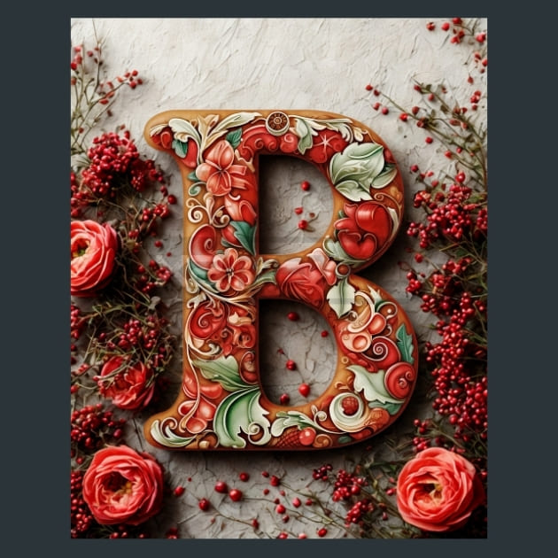 B1 Xmas Letters Metal Wall Art and Desktop Mouse Pad by X2Metal