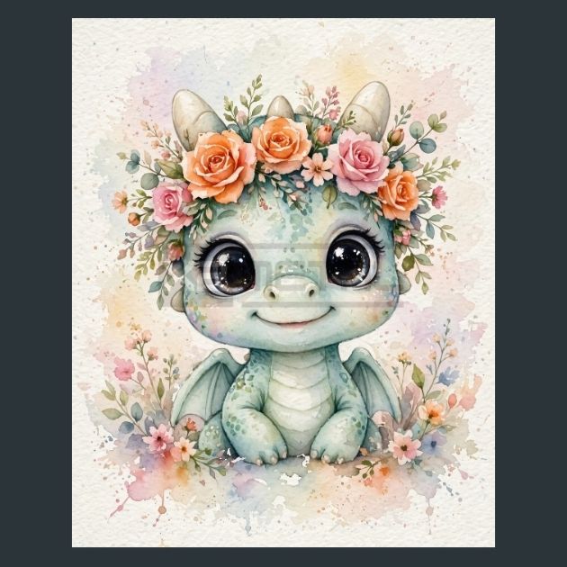 Baby-Dragon-Metal-Print