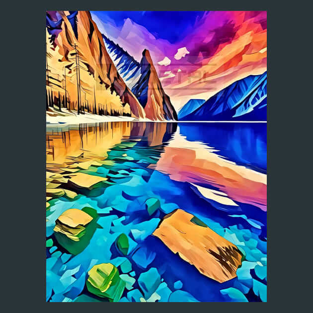 Baikal Biodiversity Metal Wall Art and Desktop Mouse Pad by X2Metal