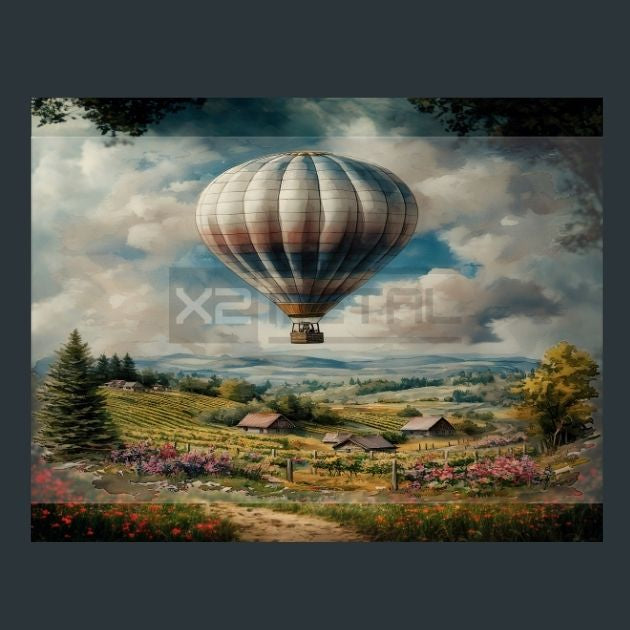 Balloon Horizon 22 Metal Wall Art and Desktop Mouse Pad by X2Metal