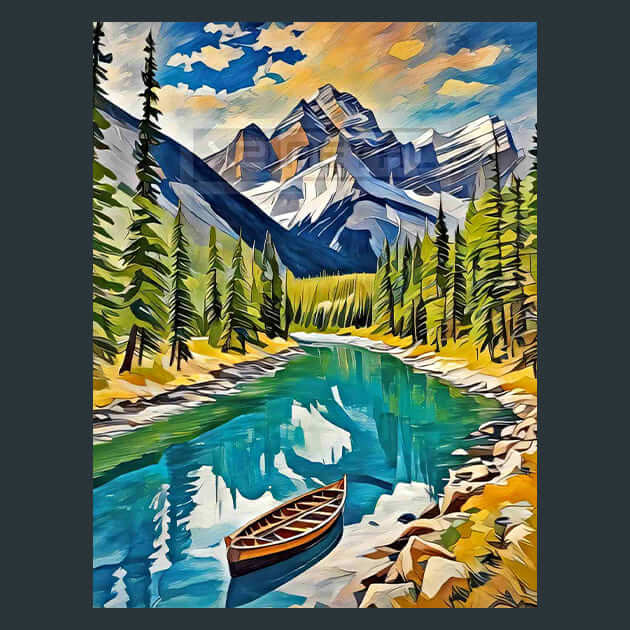 Banff Landscape Metal Prints