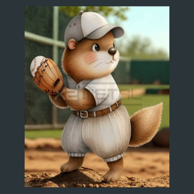 Baseball-Groundhog-09-Metal-Prints