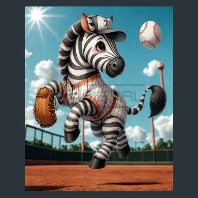 Baseball-Zebra-18-Metal-Prints