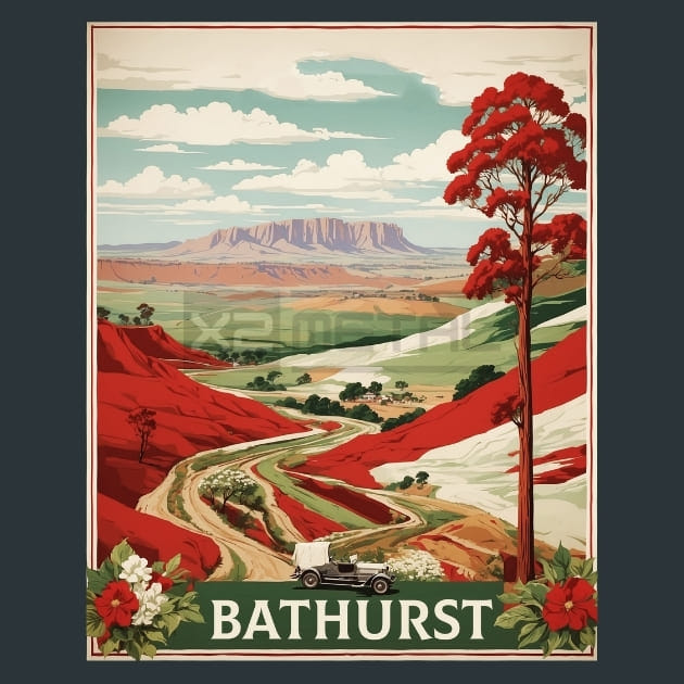 Bathurst Australia Metal Wall Art and Desktop Mouse Pad by X2Metal