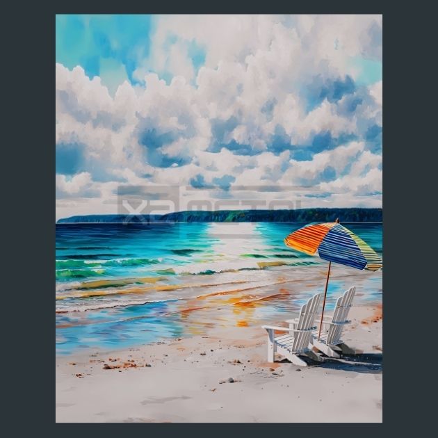 Beach-Scene-4-Metal-Prints