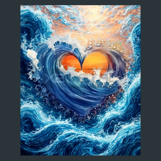 Beach_Heart_15_metal_prints_posters_mouse_pads