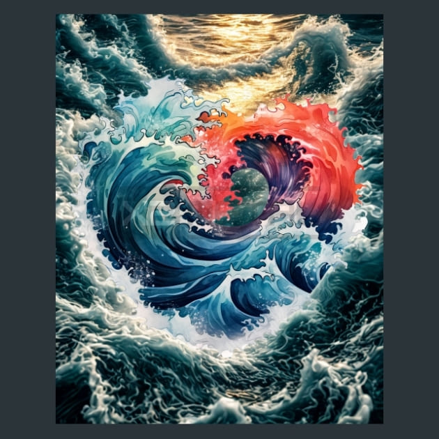 Beach Heart 1 Metal Wall Art and Desktop Mouse Pad by X2Metal