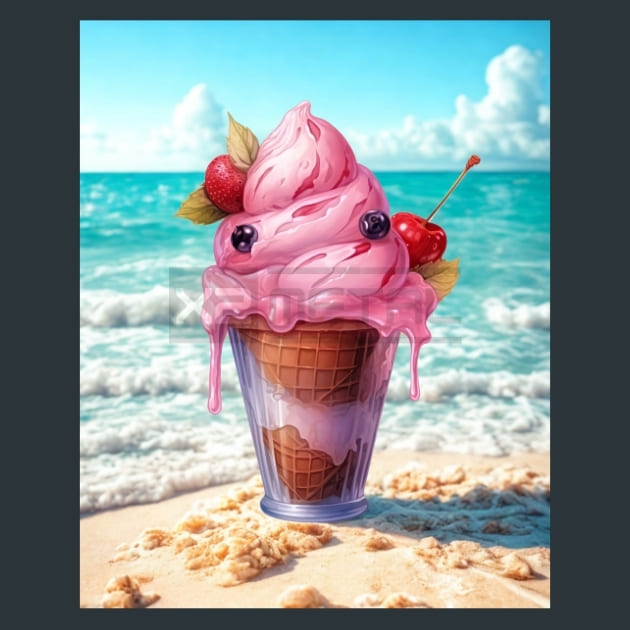 Beach_Ice_Cream_11_metal_prints_posters_mouse_pads