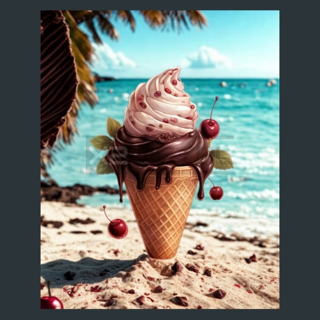 Beach_Ice_Cream_14_metal_prints_posters_mouse_pads