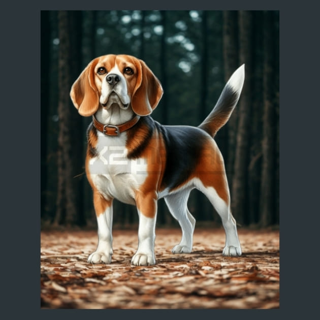 Beagle Metal Wall Art and Desktop Mouse Pad by X2Metal