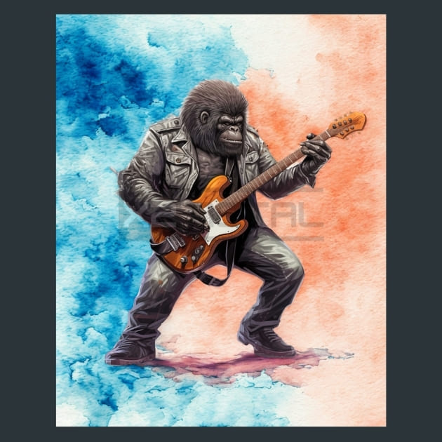 Bear Spirit Gorilla Metal Wall Art and Desktop Mouse Pad by X2Metal