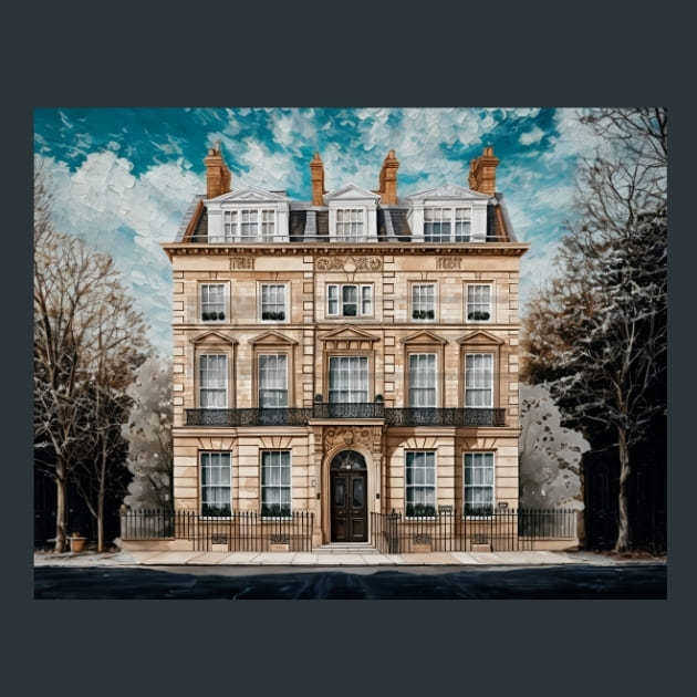 Beautiful Houses 1 Metal Wall Art and Desktop Mouse Pad by X2Metal