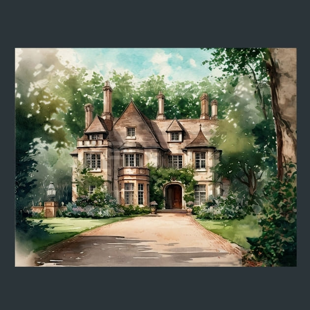 Beautiful Houses 4 Metal Wall Art and Desktop Mouse Pad by X2Metal