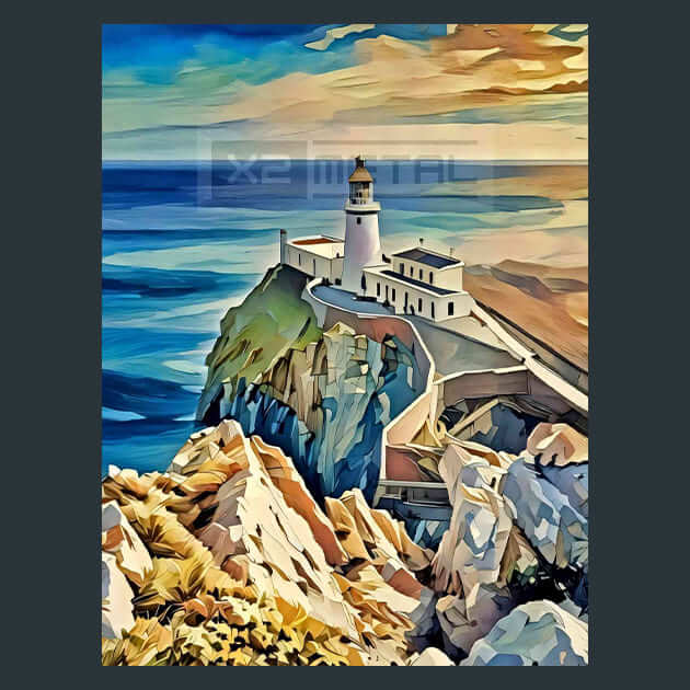 Beauty South Stack Metal Wall Art and Desktop Mouse Pad by X2Metal