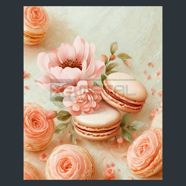 Beige Bloom Fashion 22 Metal Wall Art and Desktop Mouse Pad by X2Metal