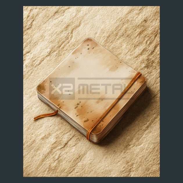 Beige Bloom Fashion 27 Metal Wall Art and Desktop Mouse Pad by X2Metal
