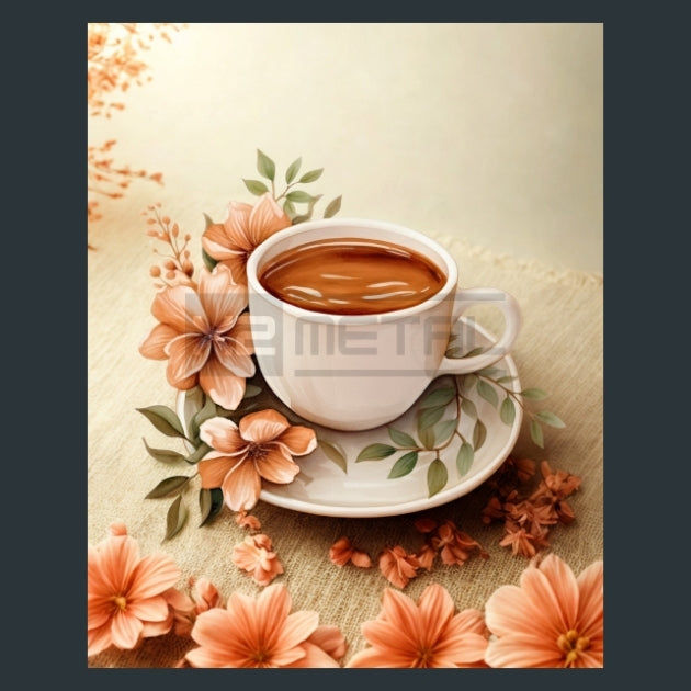 Beige Planner 32 Metal Wall Art and Desktop Mouse Pad by X2Metal