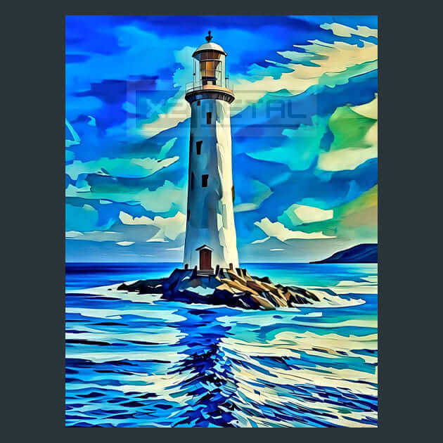 Bell Rock Lighthouse – Metal Print &amp; Mouse Pad | ChromaLuxe | Made in Iowa USA