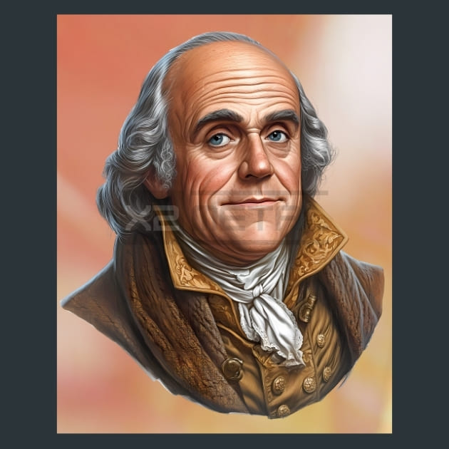 Benjamin-Franklin-Founding-Father-of-the-United-States-metal-prints-posters-mouse-pads