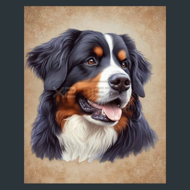 Bernese Mountain Dog Metal Wall Art and Desktop Mouse Pad by X2Metal
